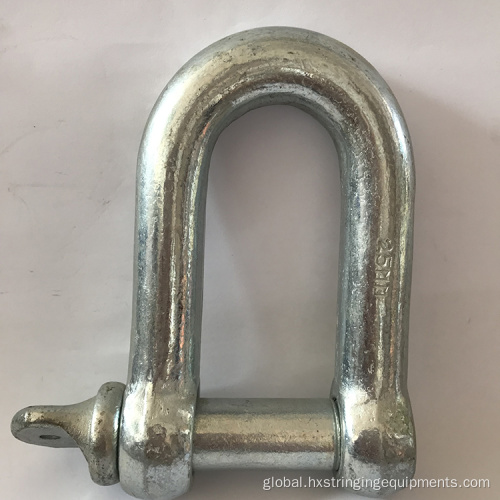 HIGH TENSILE STRENGTH D SHACKLE 20kN Safety Pin Connecting Anchor D Shackle Manufactory